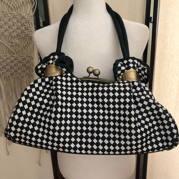 Bags | Checkered Flag Fashion Purse 